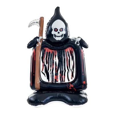 Foil balloon standing  with a scythe Halloween 160cm