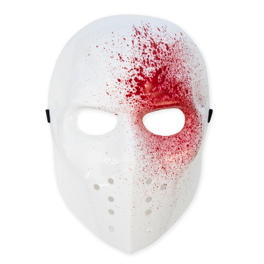 Halloween Mask Friday the 13th Blood Splattered 25x18cm