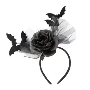 Halloween Rose Bats Headband 26x26cm