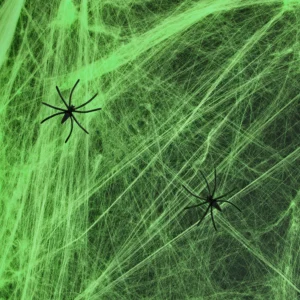 Halloween Spiderweb Green 60g
