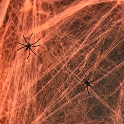 Halloween Spiderweb Orange 60g
