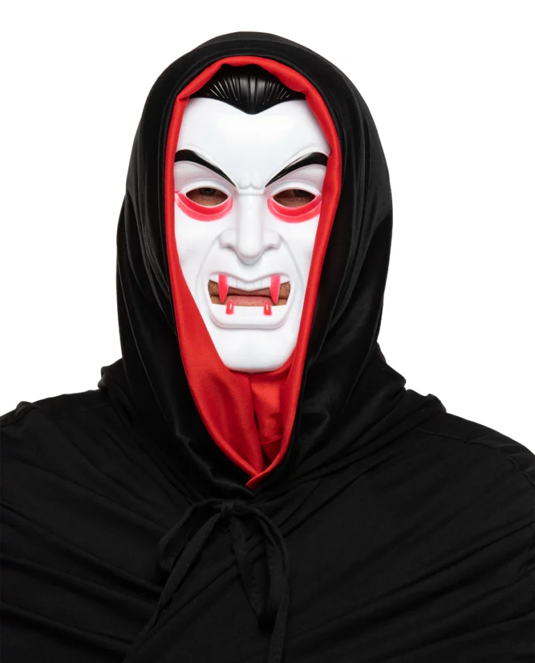 Halloween Vampire Mask with Hood 43x18cm 1 Halloween Vampire Mask with Hood 43x18cm 1
