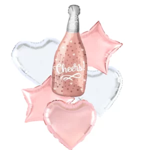 Cheers Rose Gold Champagne Bouquet