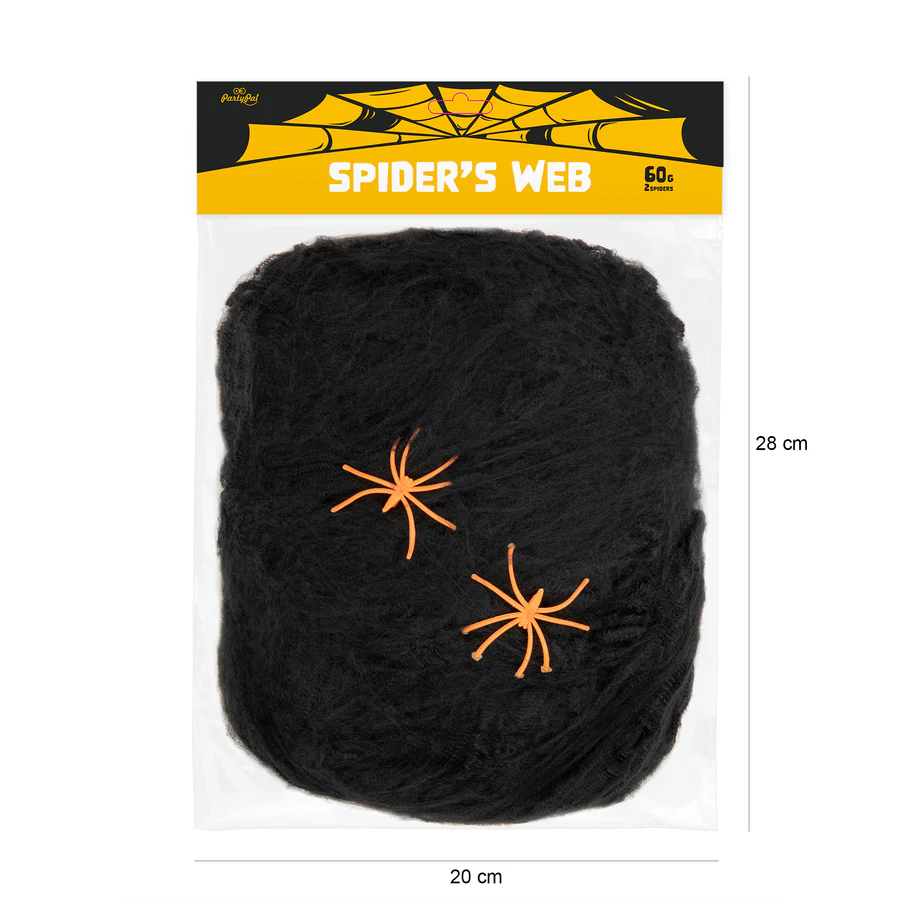 Halloween Spiderweb Black 60g - Image 2