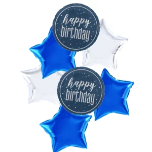 Blue Fizz Happy Birthday Bouquet