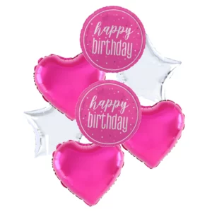 Pink Fizz Happy Birthday Bouquet