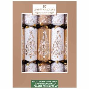 10 LUXURY GOLD TREE 14" CRACKERS