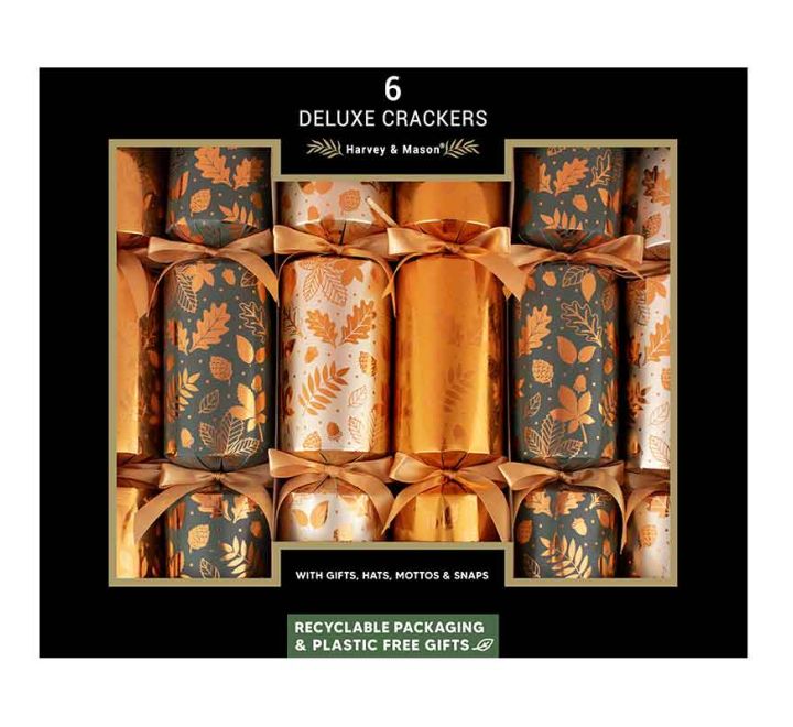 6 DELUXE COPPER ACORN 13.5in CRACKERS