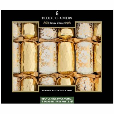 Harvey & Mason Deluxe Gold & White Crackers