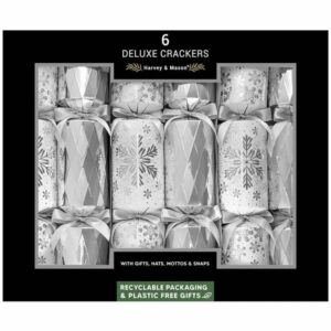 6 DELUXE SNOWFLAKE 13.5" CRACKERS