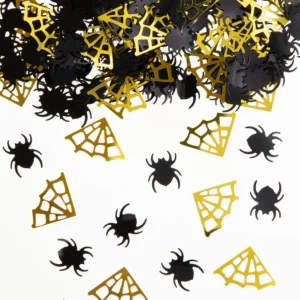 spiders and webs confetti