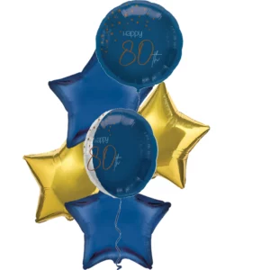 Elegant True Blue 80 Years Bouquet