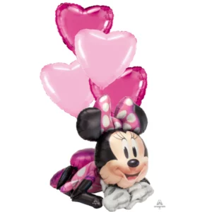Minnie Mouse Sitting Air Walker 29″ Balloon Bouquet