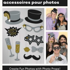 New Years Eve Photo Booth Props, Pack of 10
