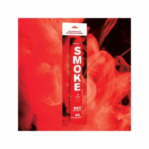 HAND HELD RED DAYTIME SMOKE