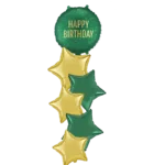 Happy Birthday Green & Gold Bouquet
