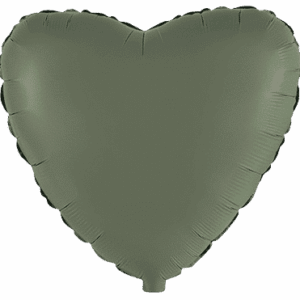 Matte Olive Green Heart Foil