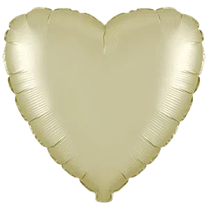 Satin Pastel Gold Heart Foil