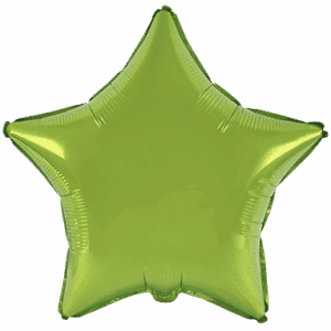 Foil balloon Lime Green  Star