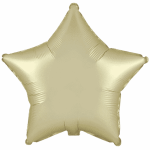 Satin Pastel Gold Foil Star